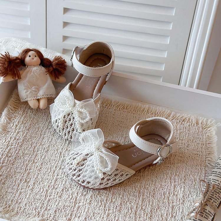 Summer New Transparent Mesh Princess Shoes With Soft Toe And Mesh Mesh Bow Sandals photo 6