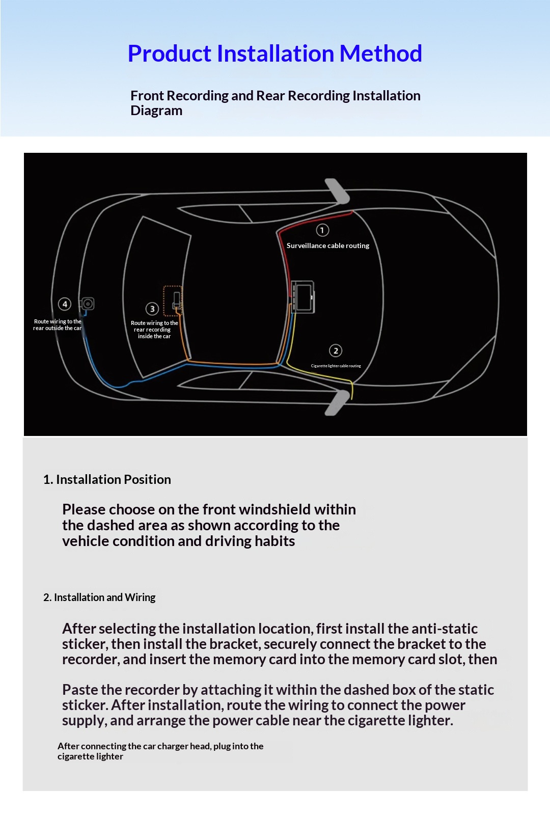 HD WiFi Dash Cam For Cars, High Definition Vehicle DVR Recorder photo 7
