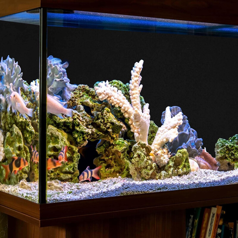 Aquarium Background Static Cling Black Fish Tank Background Wallpaper Fish Tank photo 4