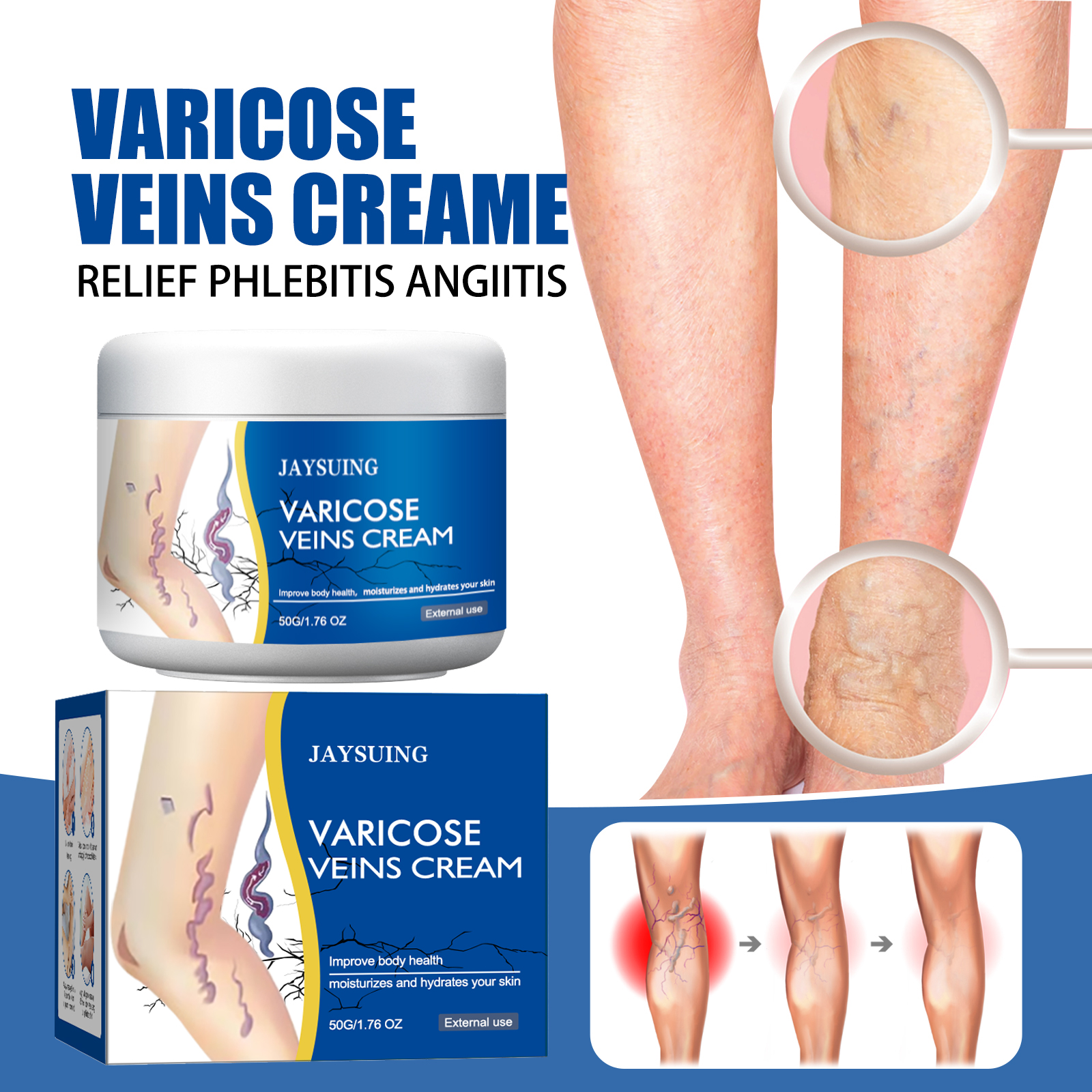 Leg Care Cream 50g 1box photo 5