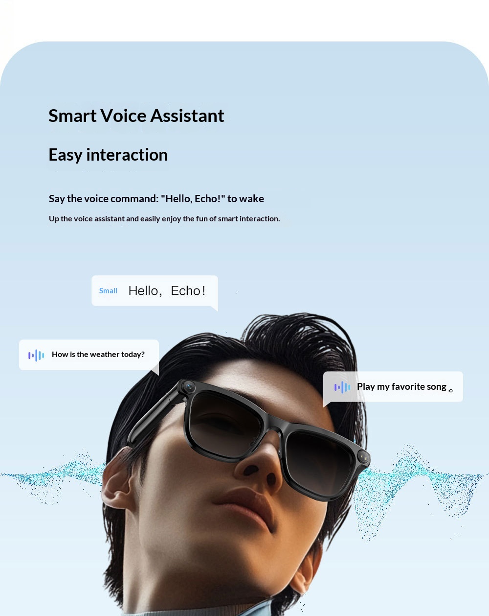 AI Smart Glasses, 1300 MP High Definition Camera, Anti Shake Shooting, Object Recognition Multi Functional Eyeglasses photo 5