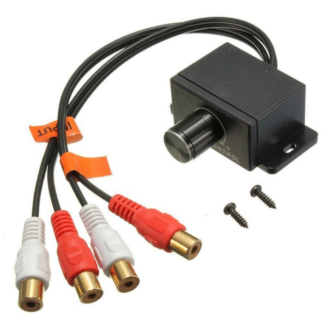 Car Amplifier Volume Adjustment Potentiometer, 2 RCA Male Female RCA Jack Input Output Car Audio Potentiometer photo 5
