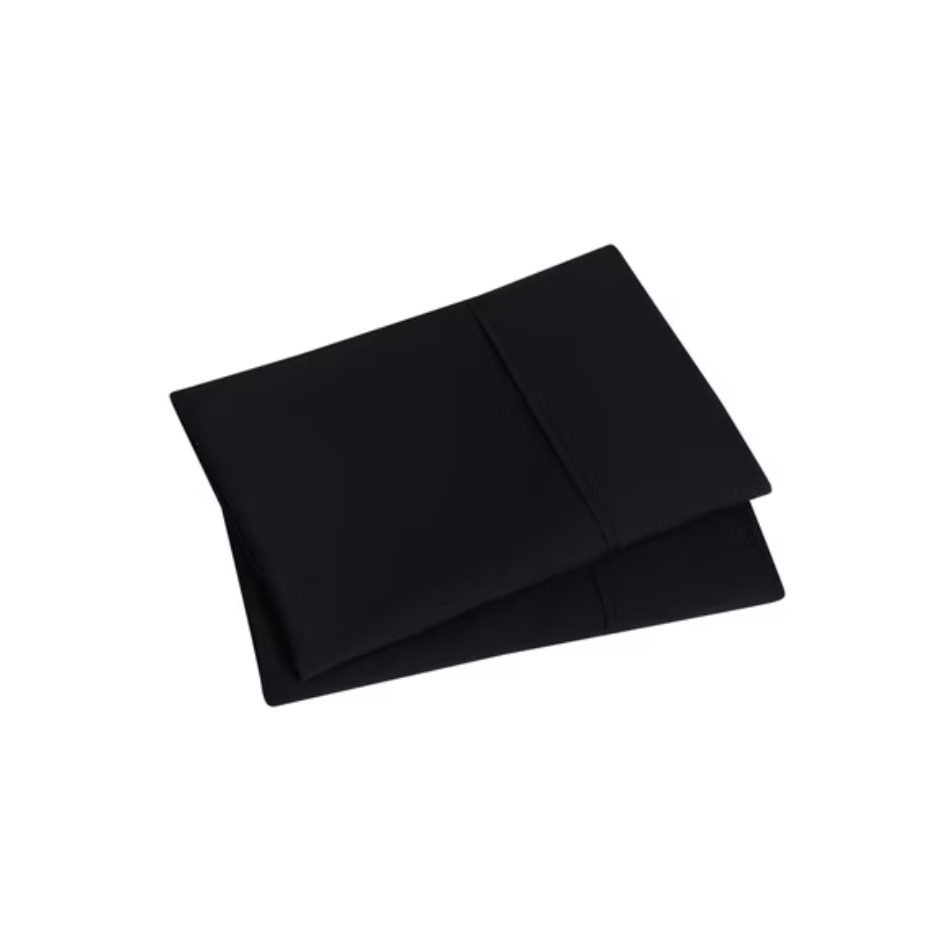 2PCS Super Soft Brushed Microfiber Pillowcases, Rich Black Standard Queen Size, Cozy Bedding Covers photo 3