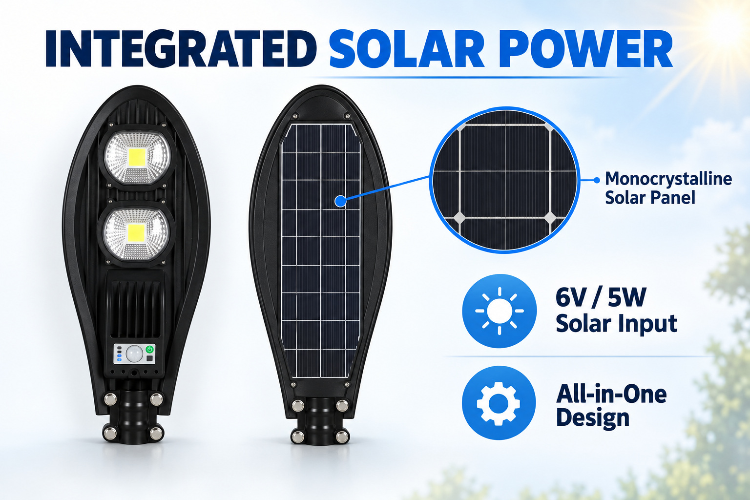 Solar Powered Rechargeable Motion Sensor Waterproof LED Work Light 40W For Auto W736B Street IP65 photo 3