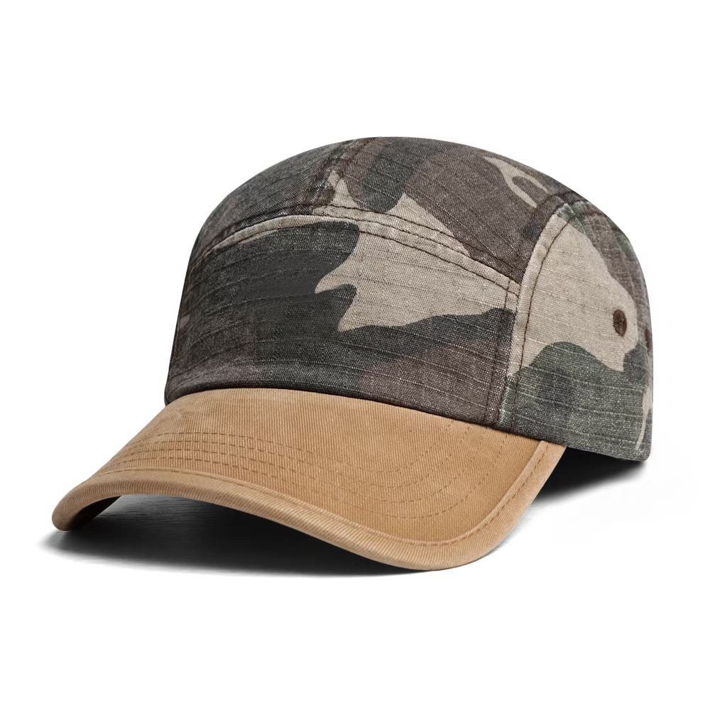 American-style Vintage Patchwork Washed Distressed Baseball Cap, Five-piece Short Brim Hip-hop And Artsy Casual Hat photo 5