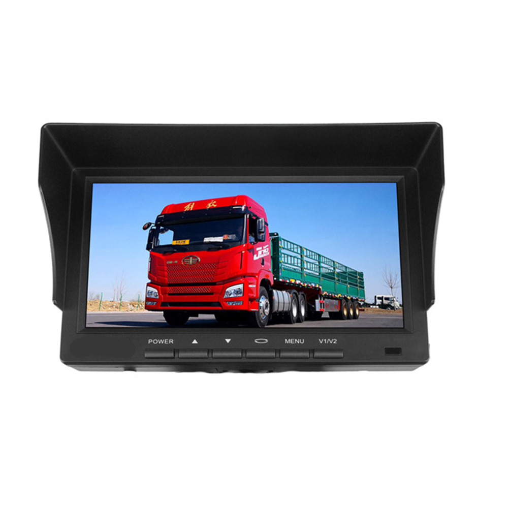 7in Screen 4CH Car Monitor Portable Reversing Camera For Truck RV BUS Trailer photo 4