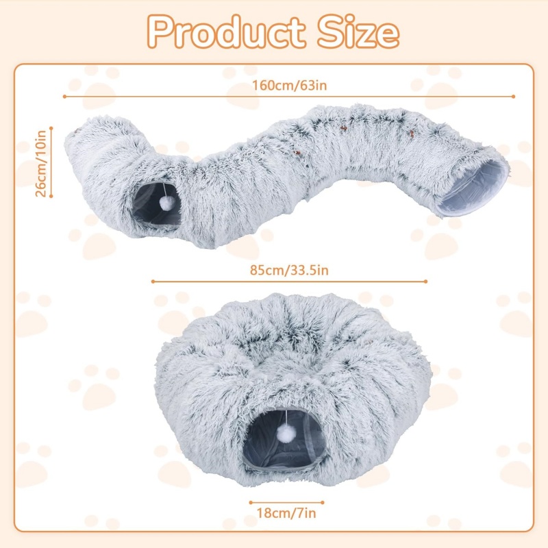 Cat Tunnel Bed Cat Nest Interactive Toy For Small Medium Large Cats Exercise photo 3