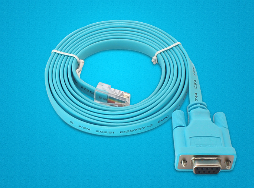 Network Cable Crystal Head To COM Nine-pin Router Configuration Line photo 7