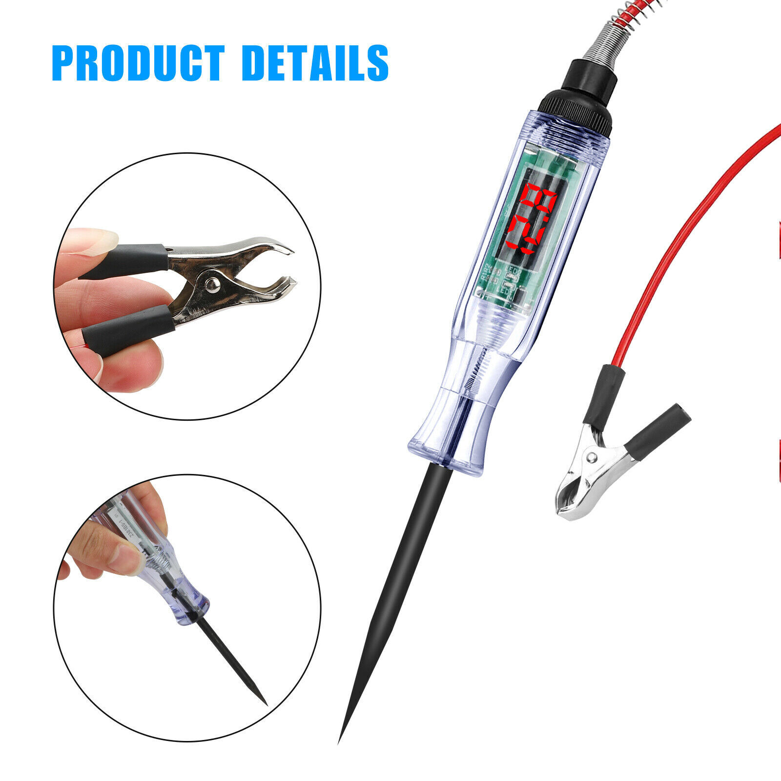 6V 12V 24V Auto Car Electrical Circuit Voltage Tester Led Light Test Probe Pen photo 6