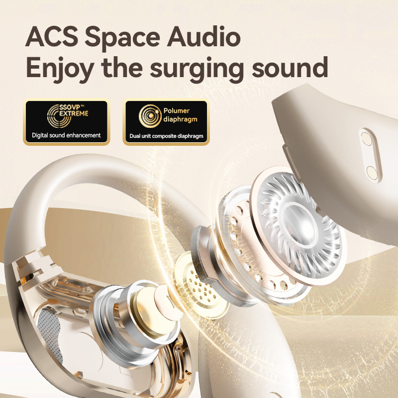 Cross Border Explosion M127 Long Range Hanging Earphone Private Model High Color Value Low Latency Wireless Bluetooth Headphones Wholesale photo 5