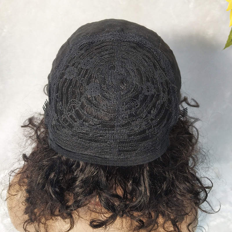 12A Double Drawn Human Hair Bob Wig photo 4
