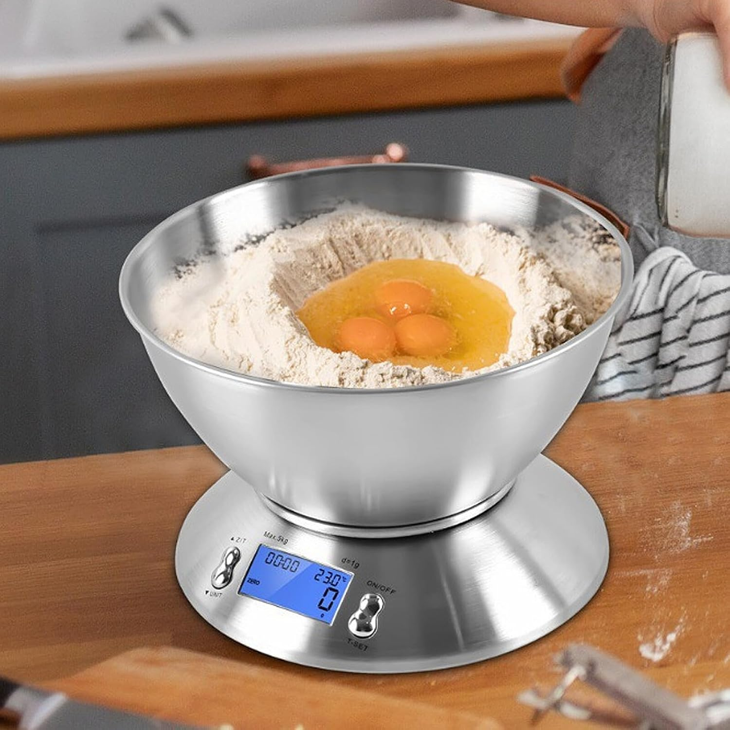 Compact Stainless Steel Electronic Kitchen Scale - Large Capacity Food Scale - Suitable For Both Household And Commercial Use - Multi-functional Electronic Food Scale photo 4