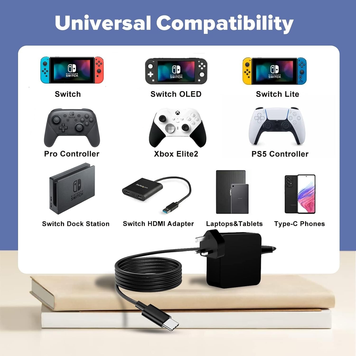 65W USB C Type-C Adapter Charger For DELL, HP, ASUS, Lenovo, Huawei,Acer Laptop photo 5