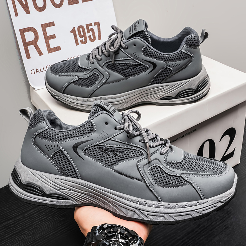 2026 New Summer Men's Shoes, Breathable Mesh Sneakers For Men, Trendy Versatile Platform Sole Casual Dad Shoes photo 6