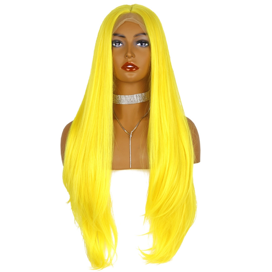 Fashion Female Yellow High Temperature Silk Headgear photo 3