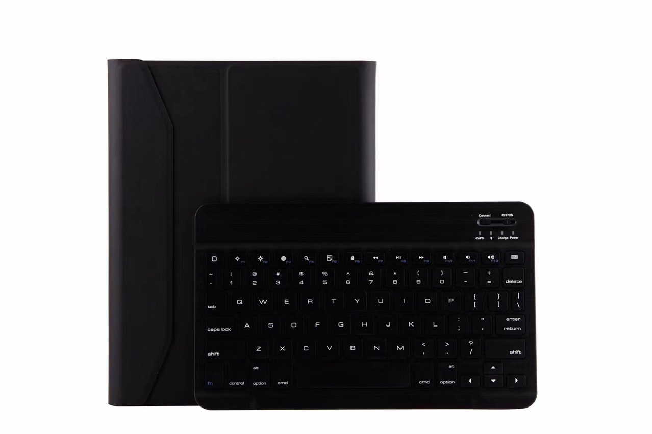 Color Flat Bluetooth Keyboard Leather Case Pen Slot photo 2