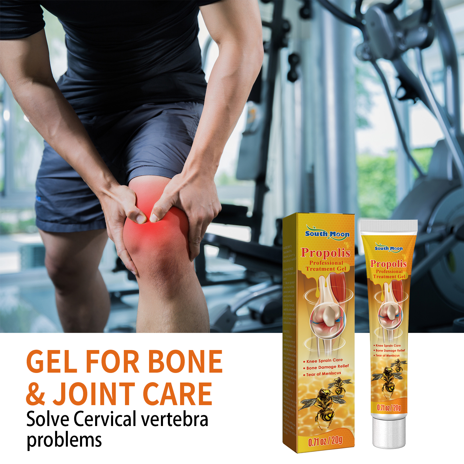 South Moon Gel For Bon And Joint Care, Relieve Knee, Lumbar, Shoulder, Neck And Muscle Pain Body Massage Cream photo 5