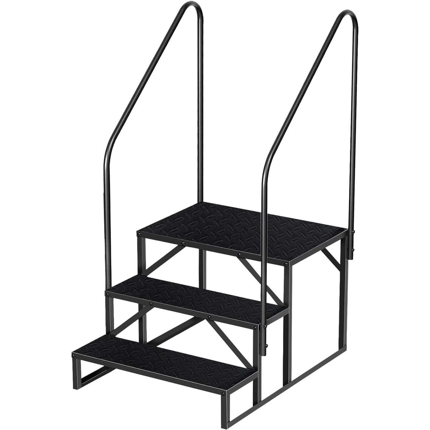 3-level Ladder With Handrails, Two Handrails -TEMU Can Only Be Picked Up-Shipped From Non EBay Certified Warehouse photo 1