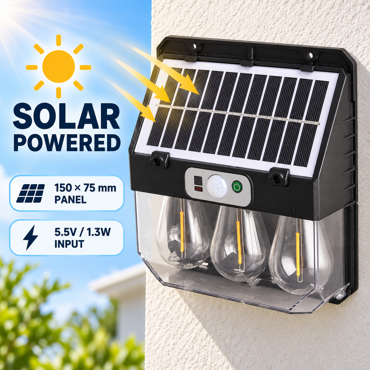 Solar Powered Rechargeable Motion Sensor LED Work Light 2400mAh For Auto W7116 3 4 Hour photo 8