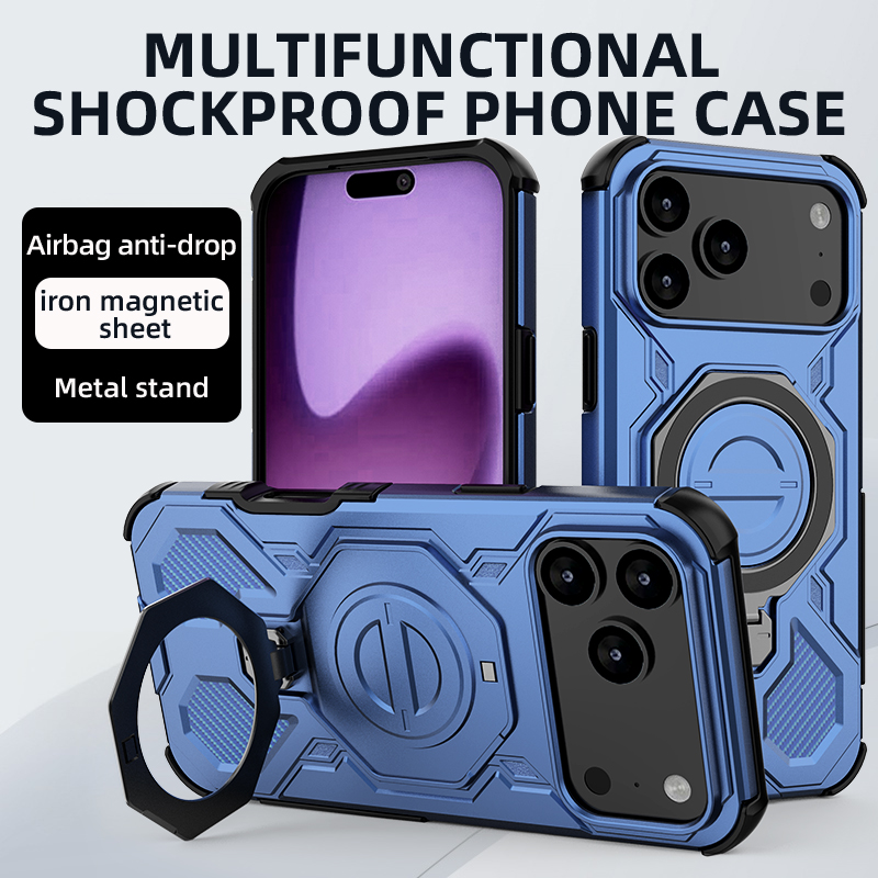 For I Phone 17 Pro Case  Phone Cover Shockproof Kickstand Rugged Magnetic photo 8