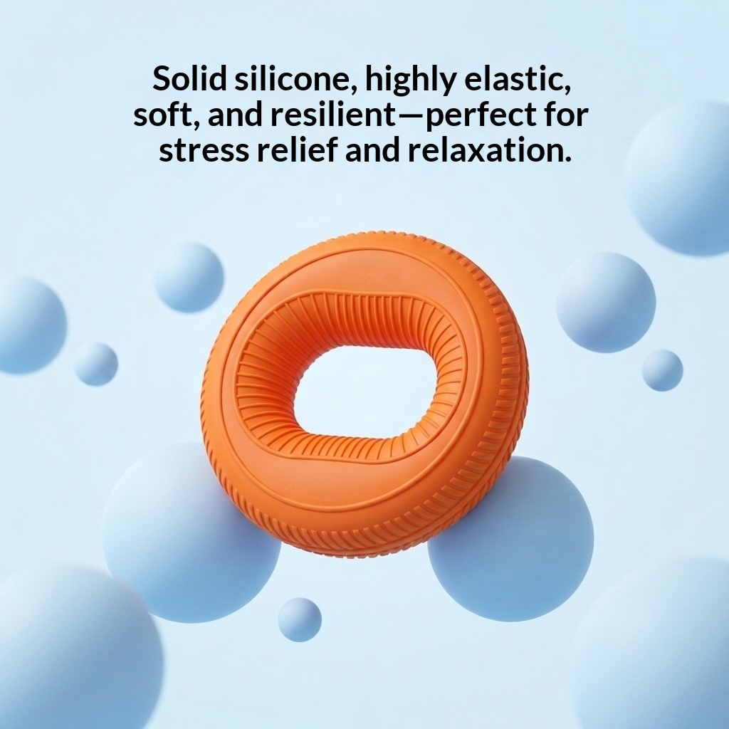 Silicone Grip Ring Strength Trainer, Dual-strength Fitness Equipment, Finger Strength Training, Arm Training Equipment photo 5