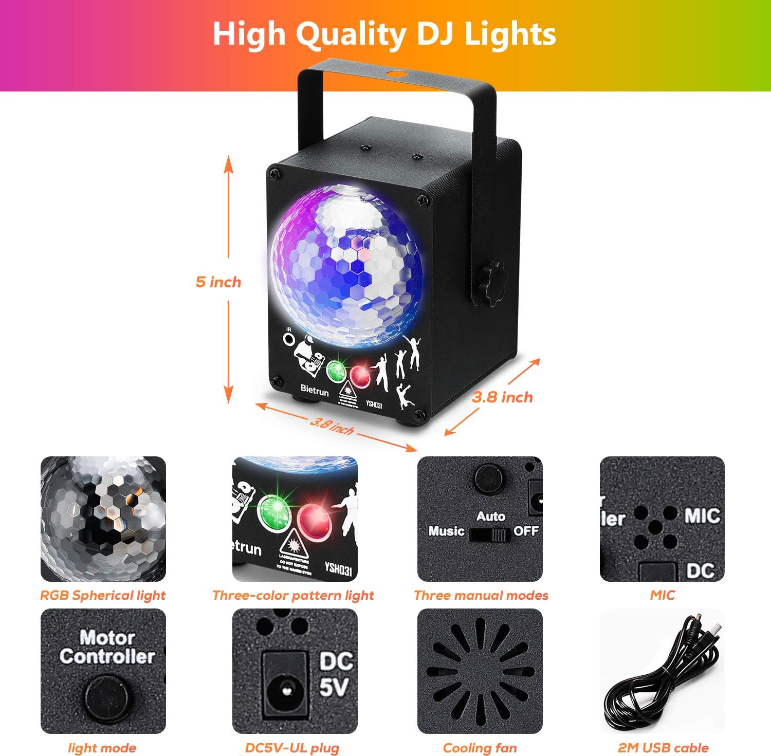 1240 Pattern LED Laser Projector Stage Light RGB Party KTV Club Lights Christmas photo 6