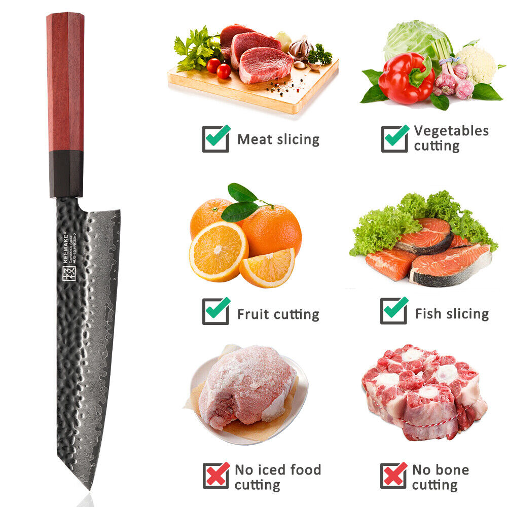 8'' Kiritsuke Knife Chef Knife Damascus Steel Kitchen Cooking Meat Slicing photo 5