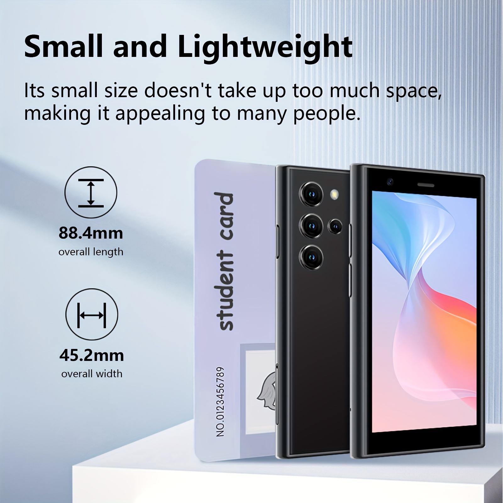 Mini Phone Smartphone,3GB-12GB,2800Mah,3.0 Inch Eye Protection Screen,3G  GPS,Dual SIM,Face ID,Android 8.1,Boys Girls photo 2