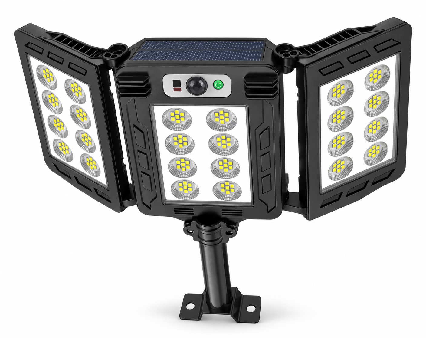 Solar Powered Rechargeable Motion Sensor LED Work Light 3000mAh For Auto W785 8 Battery Street photo 1