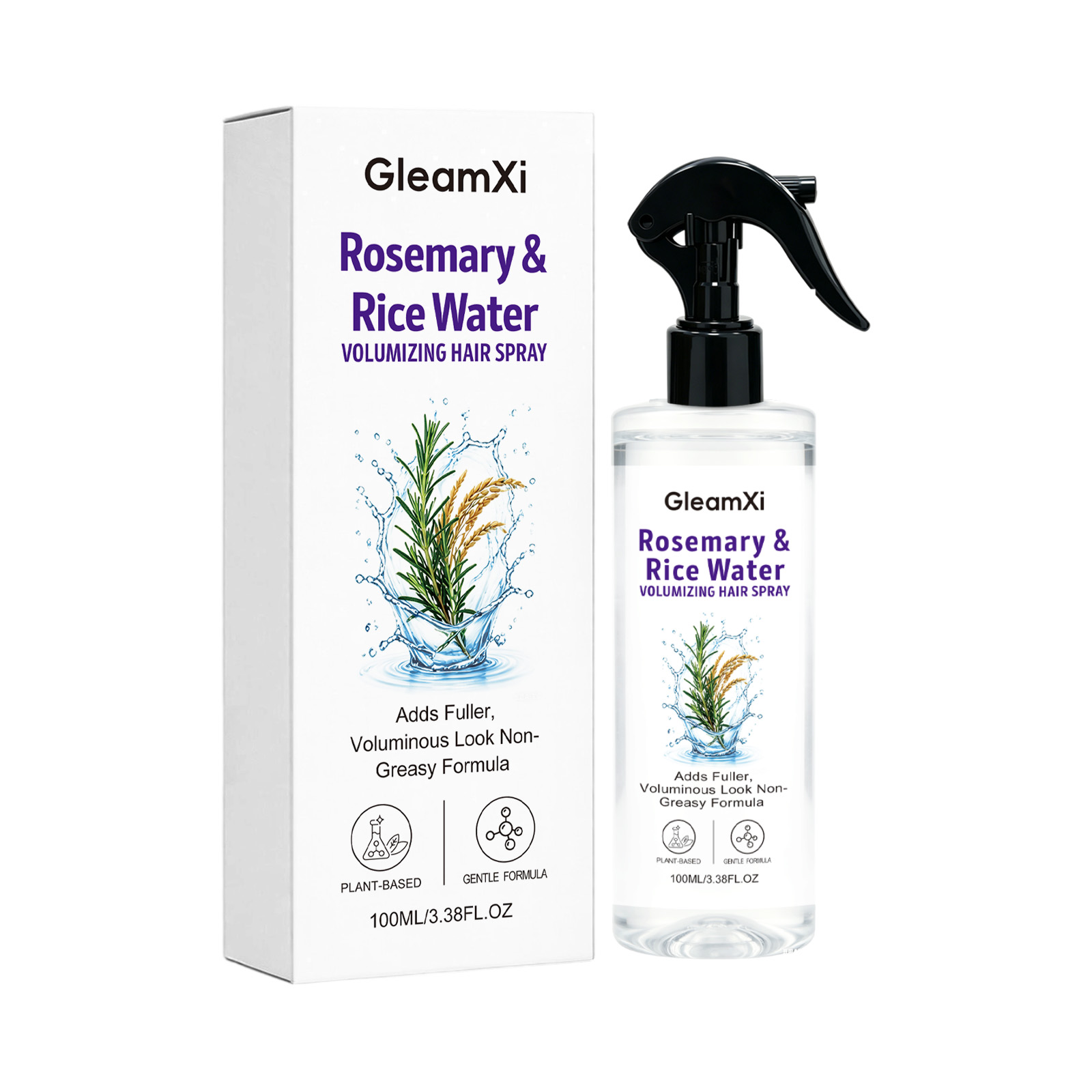 Rosemary Rice Water Hair Spray 1 0 0ml-box photo 6