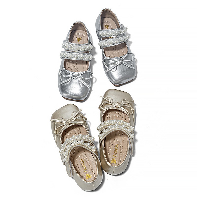 2026 Spring Summer New Girls Leather Shoes, Bow Decor Kids Princess Shoes, Breathable Soft Sole Performance Flats For Baby Girls photo 4