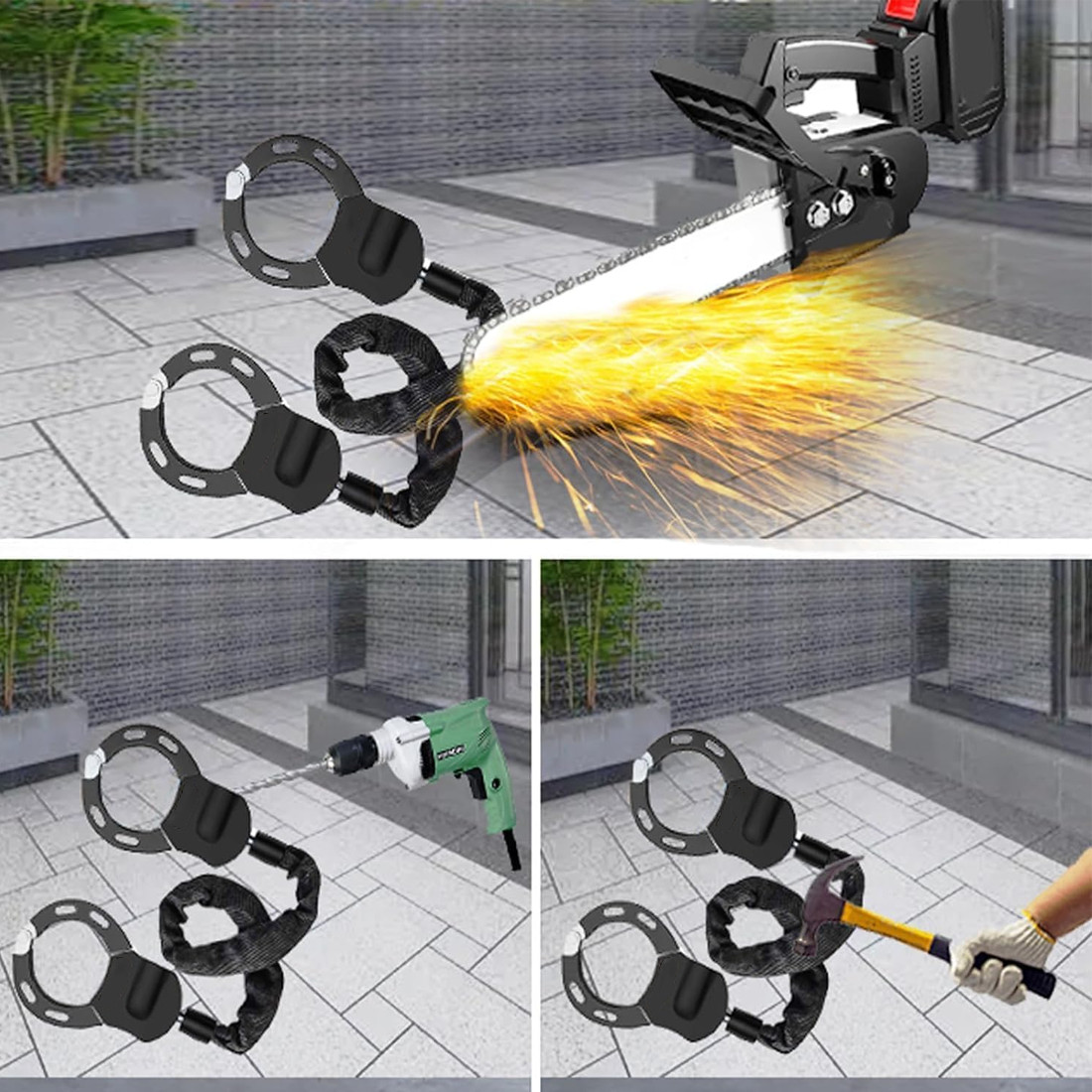 E-Scooter Handcuff Lock For Motorcycle Bike Lock Anti-Theft photo 3