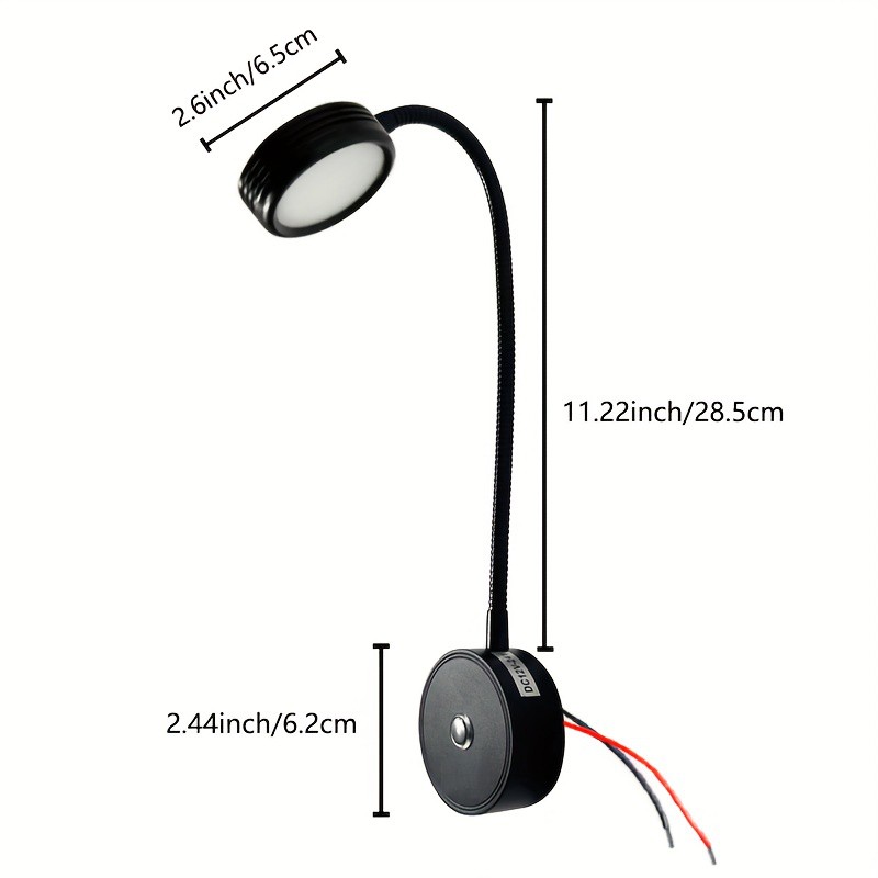 12V LED Touch Dimmable USB Spot Reading Light Motorhome Campervan Caravan Boat photo 7