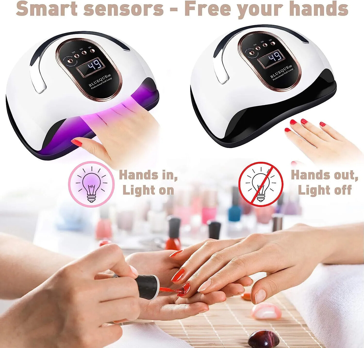 450W Professional Acrylic Gel Nail Polish UV Nail Dryer Light UV LED Nail Lamp photo 4