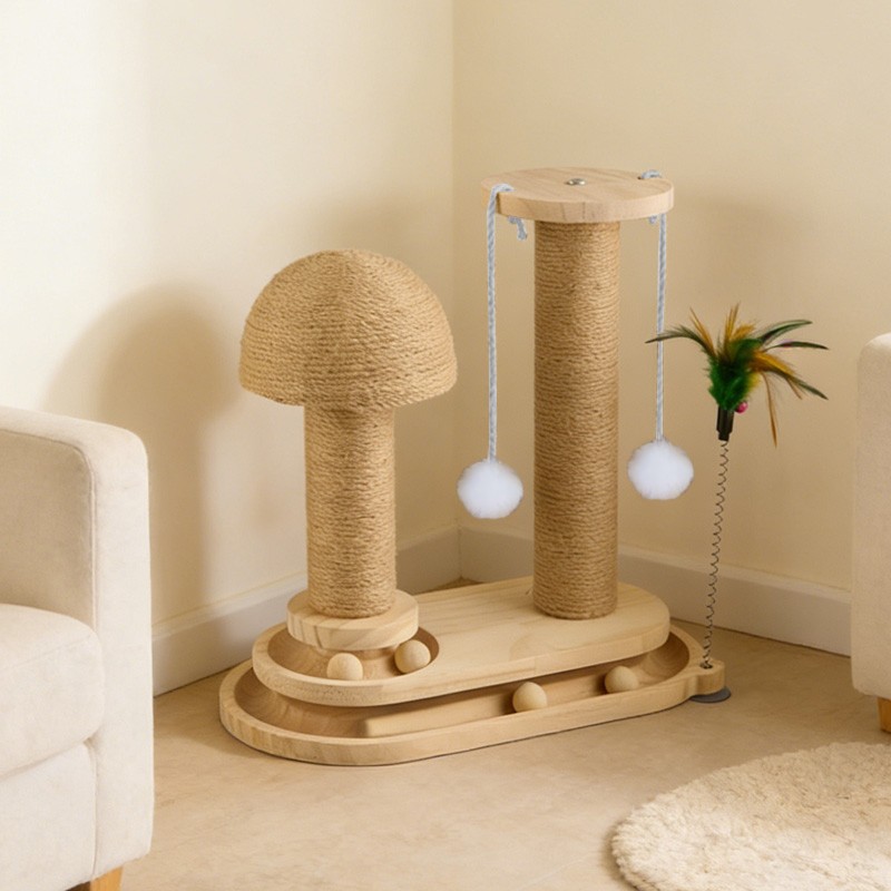 Large Cat Tree Scratching Post Pet Climbing Tower Post Kitten Activity Centre photo 2