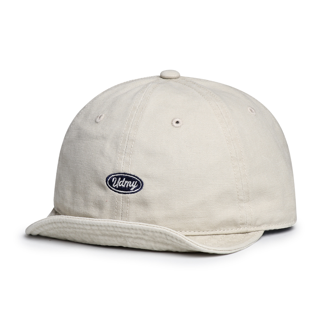 Japanese-style Minimalist Washed And Distressed Soft Brimmed Baseball Cap With Vintage Round Logo And Short Brim For Casual Sun Protection photo 6