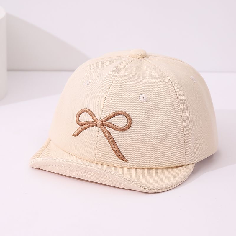 Children's Style Soft Fabric Bow Decoration Dome-shaped Baseball Cap With A Cute And Gentle Childlike Style, Suitable For Spring And Summer Wear. photo 3