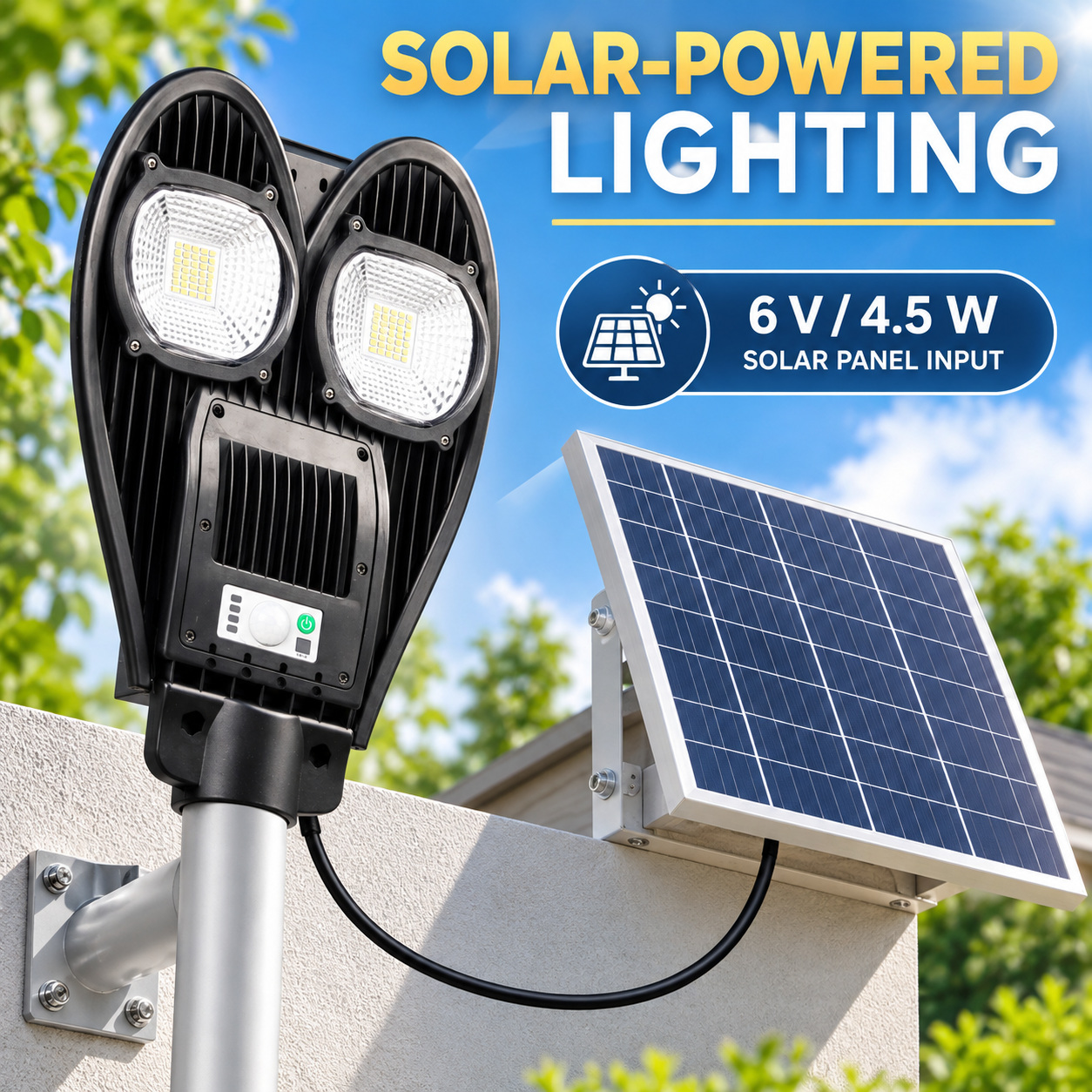 Solar Powered Motion Sensor Waterproof COB LED Work Light For Auto Repair W761B IP65 Street photo 6