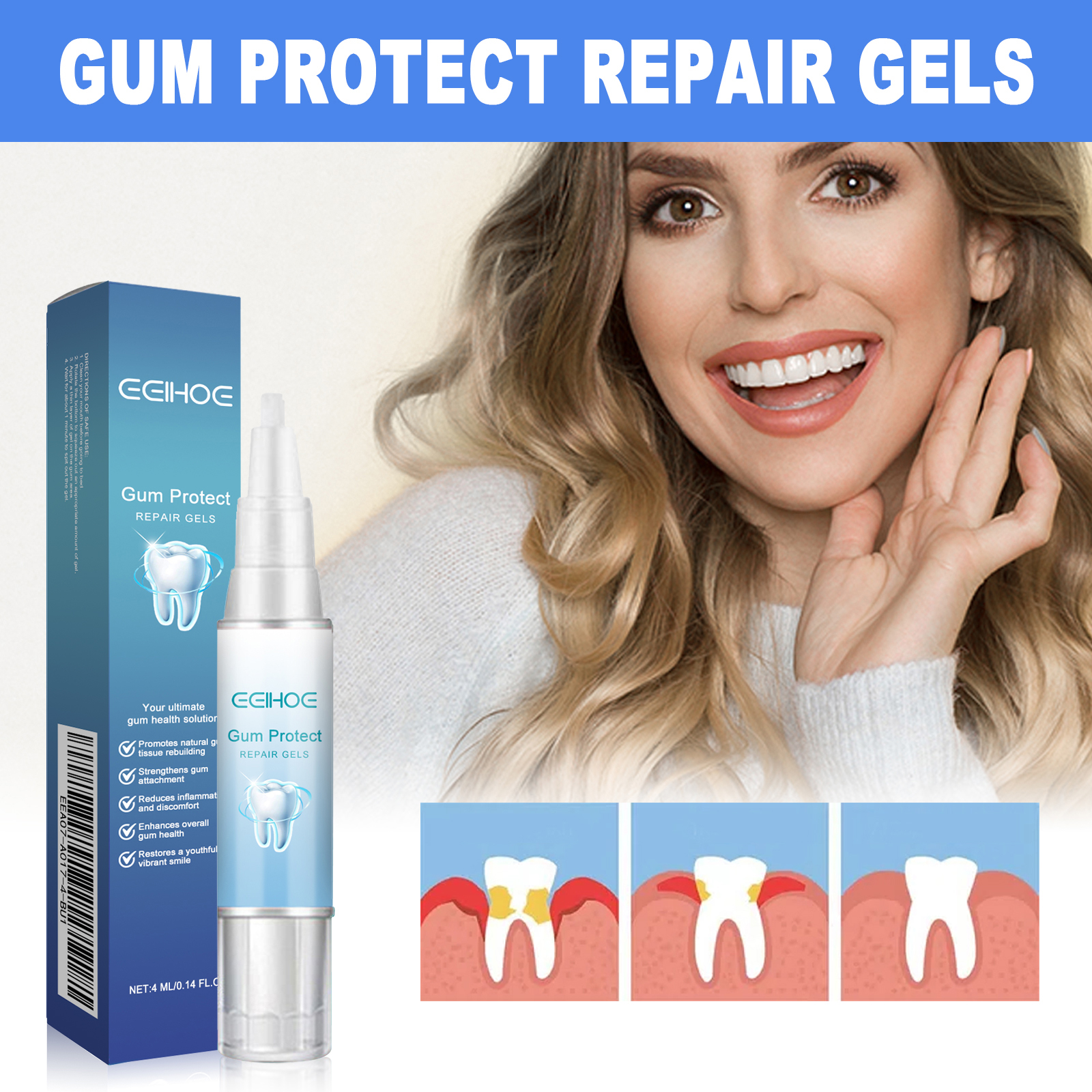 Dental Soothing Gel 4ml 1box photo 2