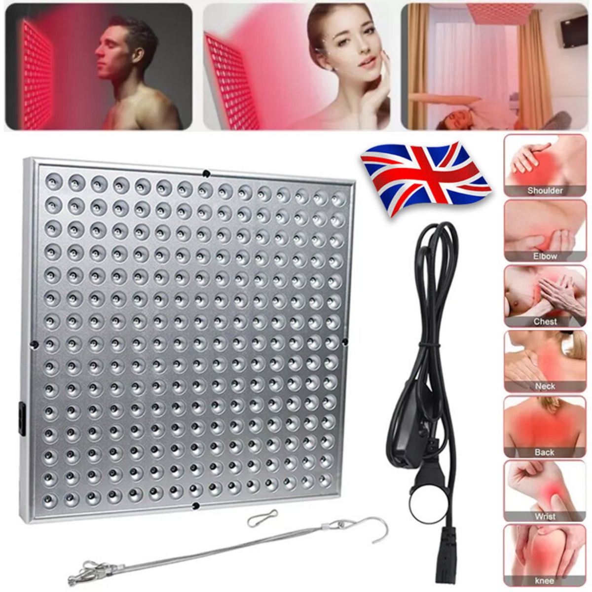 Anti Aging Therapy Panel 660nm Near Infrared 850nm Full Body 225Red LED Light photo 8