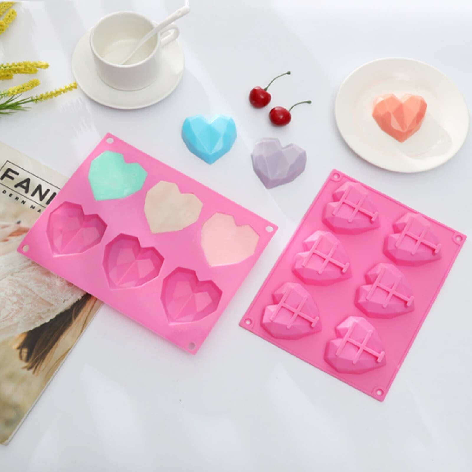 DIY 3D Fondant Mold Silicone Heart Shape Candy Cake Chocolate Mould Sugar Craft photo 7
