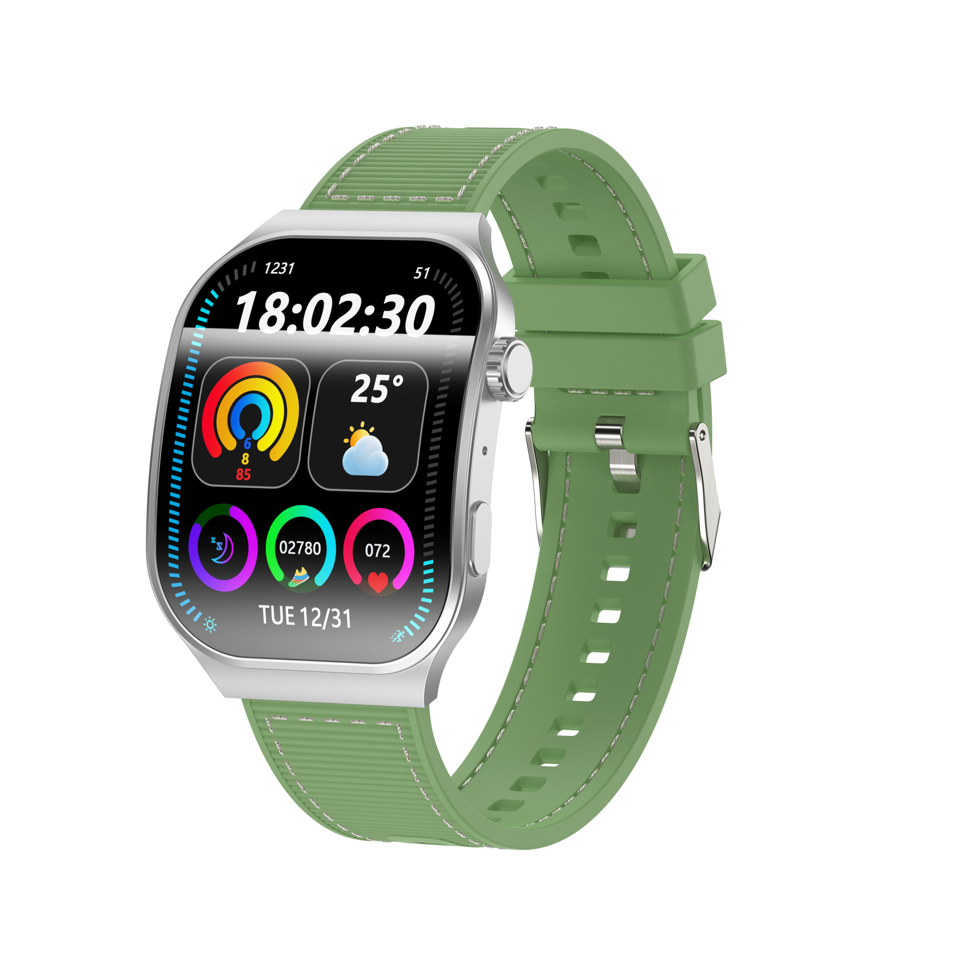 KP-S112 Curved-Screen Smartwatch New Model With Calling Heart Rate Health Monitoring Blood Oxygen Tracking Long Battery Life And Multiple Straps In Stock photo 4