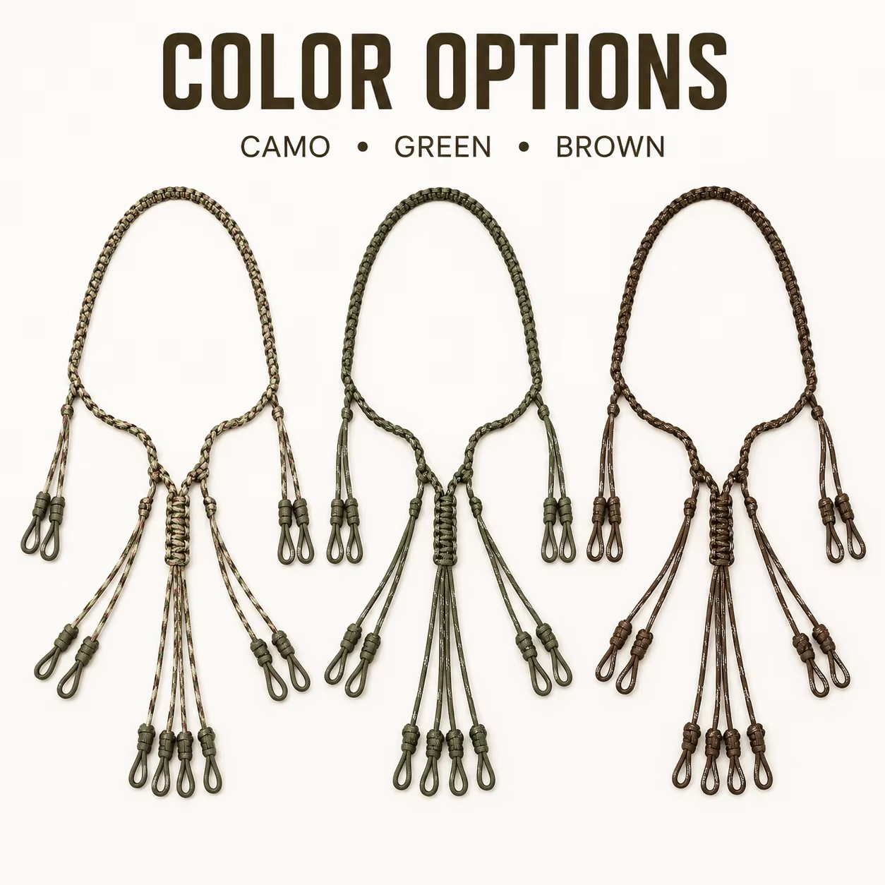 LINKSPORTS Duck Call Lanyard Adjustable Loops Nylon Material Portable Hunting Game Call Holder For Duck Goose Waterfowl Hunting photo 3