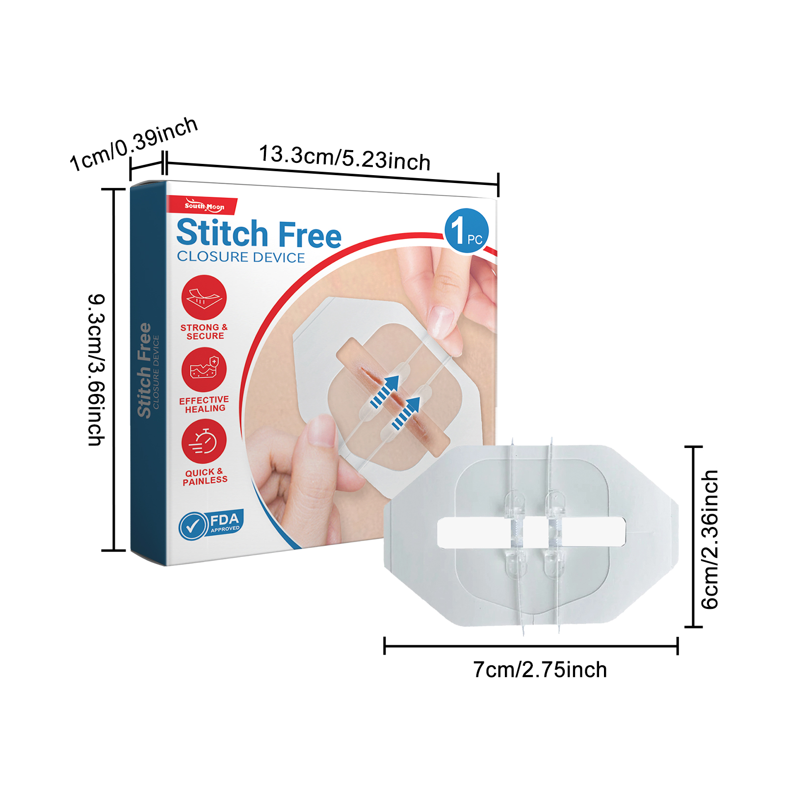 Seamless Closure Piercing Sticker 1pc 1box photo 8