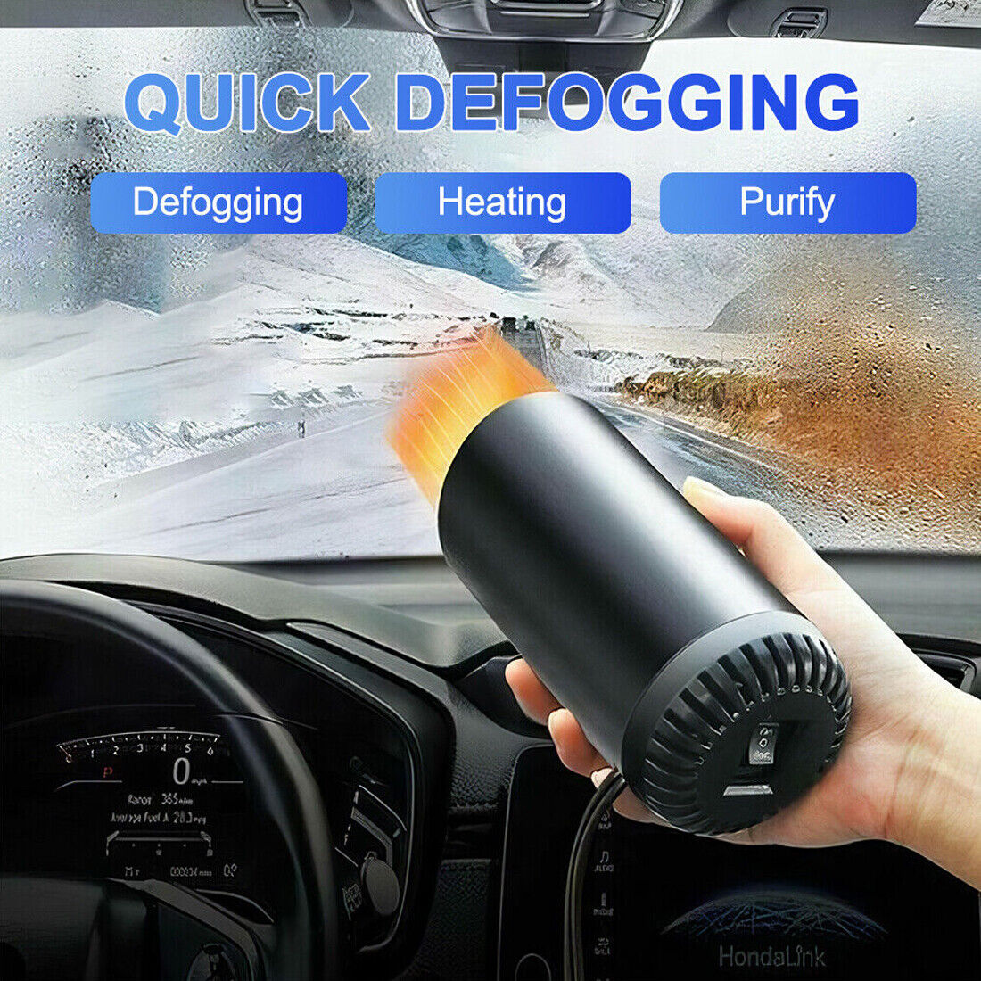 150W 12V Car Truck Universal Demister Heater Fan Warmer Defroster Windscreen photo 5