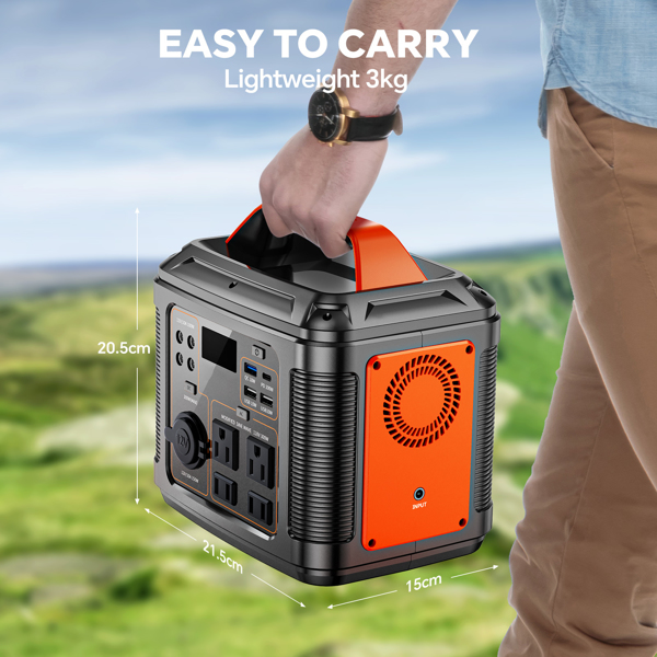 Powerbank 300w Portable Power Station With 60w Solar Panel For Camping Solar Generator 296Wh 80000mAh Lithium Battery photo 4