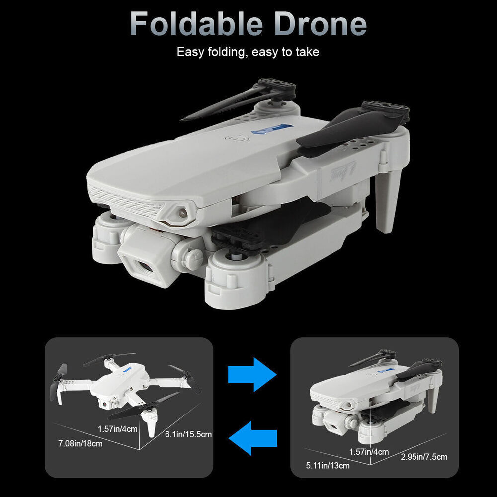 3 Batteries Pro Drone 4K Selfie Camera Wifi Fpv Foldable Rc Quadcopter photo 8
