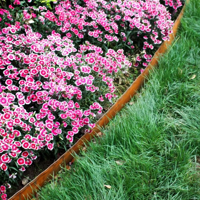 6M12M Flexible Metal Garden Border Lawn Edging Outdoor Grass Path Edge Roll L photo 2