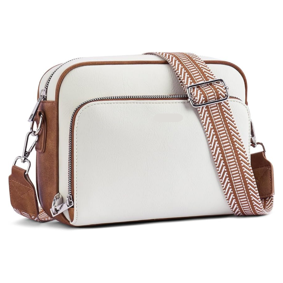 Crossbody Purses For Women Vegan Leather Travel Anti Theft Bags Guitar Strap Shoulder Purse With Built In Wallet photo 1