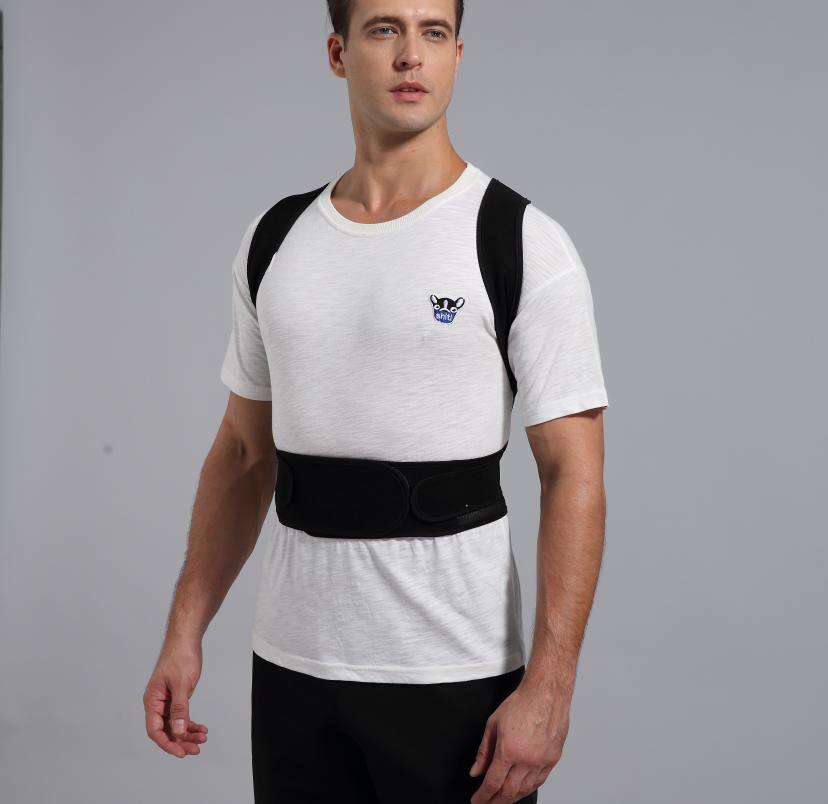 Cross-border Anti-kyphosis Back Adult Straightening Belt For Men And Women Breathable Clavicle Belt Corrector Straight Back Straightening Belt photo 4